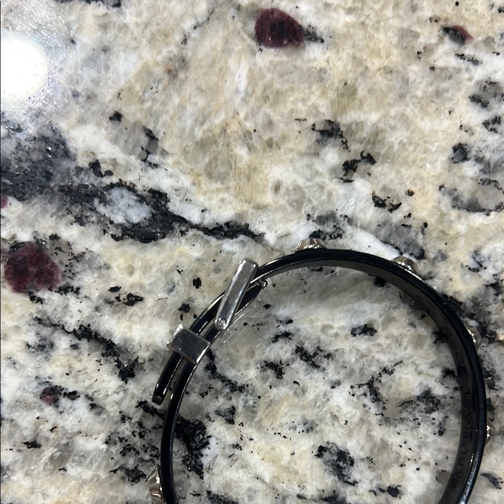 Michael Kors Black and Silver Astor Studded Bracelet - Picture 7 of 11